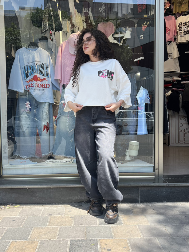 تیشرت دخترانه اورسایز مدل PINK CLUB